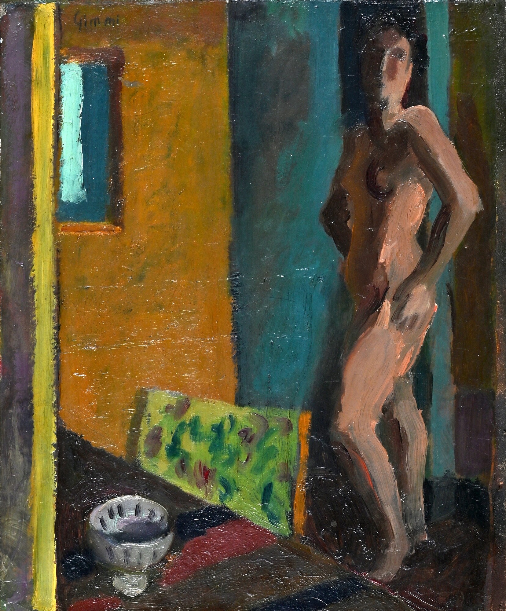 Wilhelm Gimmi, Akt im Zimmer