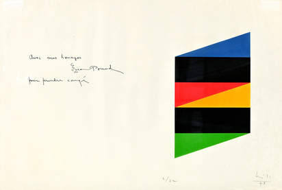 2 Blätter: Max Bill, 1973; Verena Loewensberg